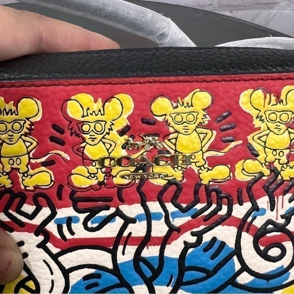 COACH X KEITH HARING DISNEY MICKEY MOUSE Crossbody Bag. Limited collectible edit - Picture 9 of 11